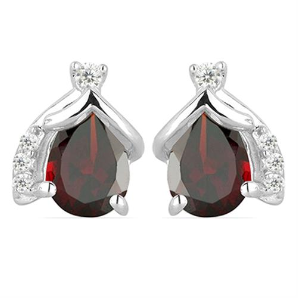 STERLING SILVER NATURAL LONDON BLUE TOPAZ GEMSTONE CLASSIC  EARRINGS