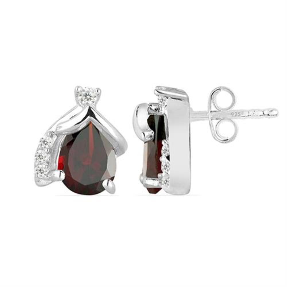 STERLING SILVER NATURAL LONDON BLUE TOPAZ GEMSTONE CLASSIC  EARRINGS