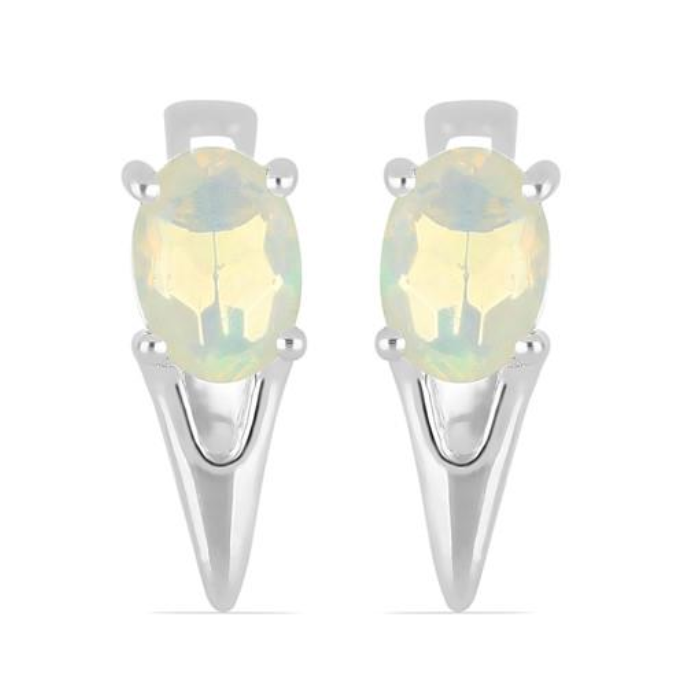 BUY REAL EMERALD GEMSTONE EARRINGS IN STERLING SILVER