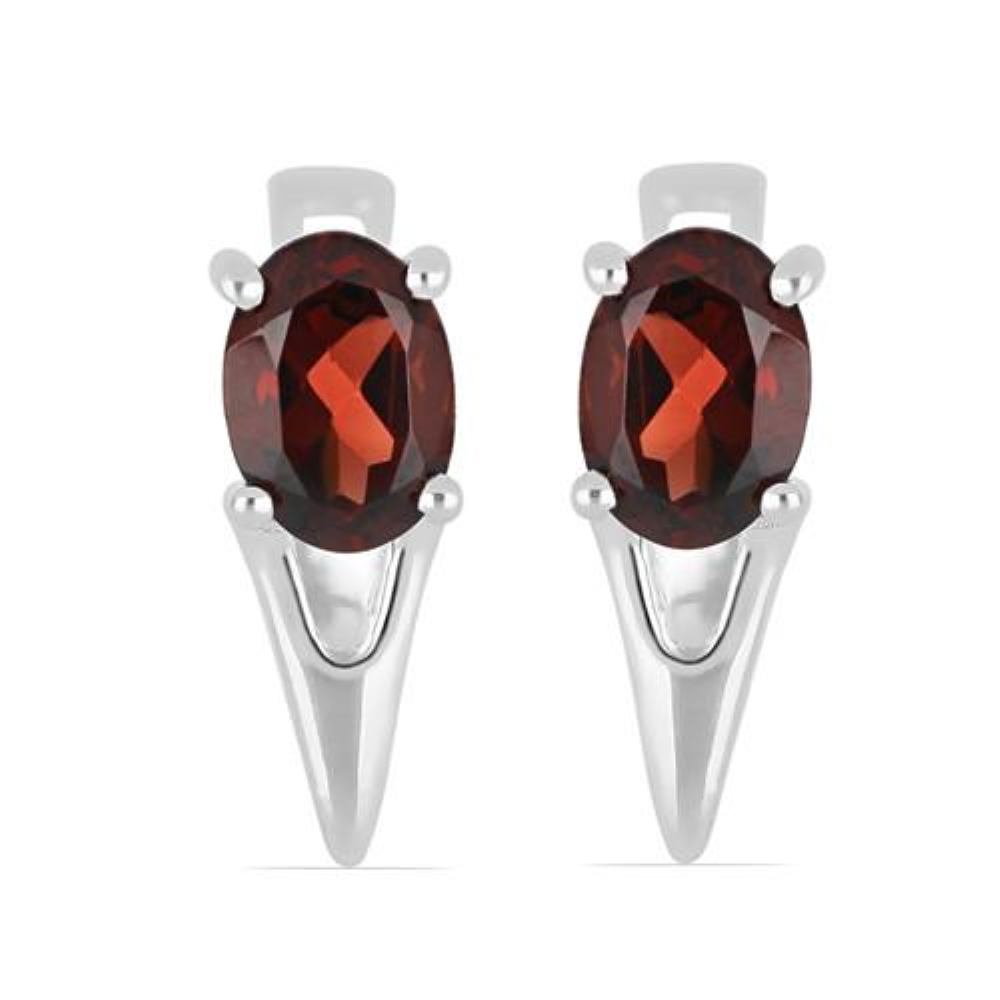 BUY REAL EMERALD GEMSTONE EARRINGS IN STERLING SILVER