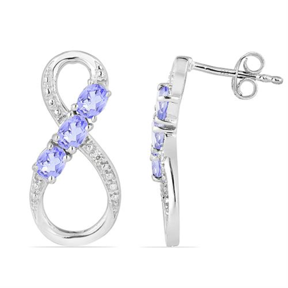 BUY 925 STERLING SILVER NATURAL CHROME DIOPSITE GEMSTONE EARRINGS