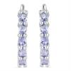 BUY NATURAL CHROME DIOPSITE GEMSTONE EARRINGS IN STERLING SILVER