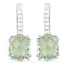 BUY STERLING SILVER NATURAL SMOKY GEMSTONE EARRINGS