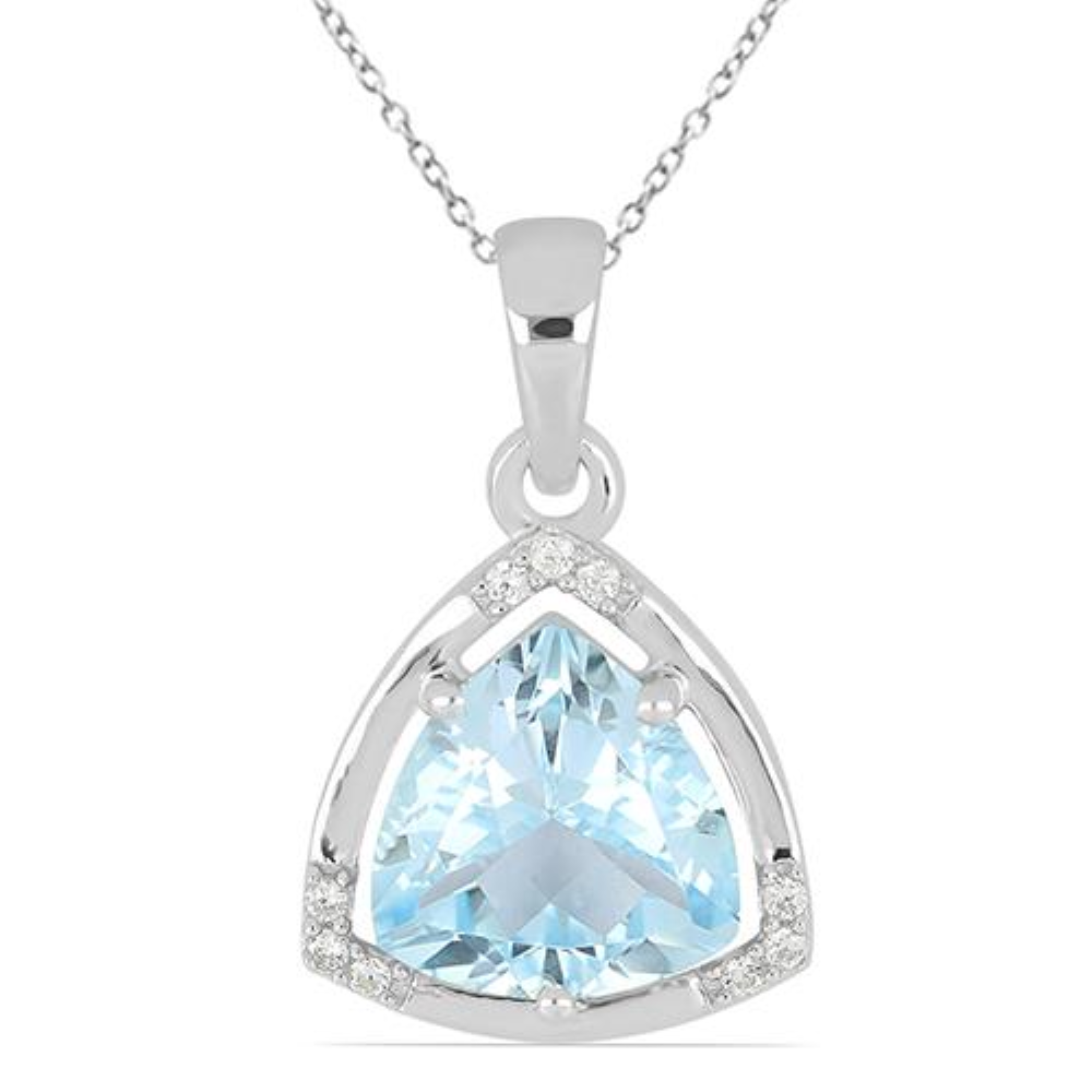 BUY 925 SILVER NATURAL LEMON TOPAZ GEMSTONE BIG STONE PENDANT