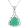925 Silver Trillion Lemon Topaz Pendant | Rhodium Finish | Wholesale Jewelry for Resale & B2B Buyers
