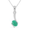 BUY REAL SWISS BLUE TOPAZ  SINGLE STONE PENDANT IN STERLING SILVER