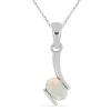 BUY REAL SWISS BLUE TOPAZ  SINGLE STONE PENDANT IN STERLING SILVER