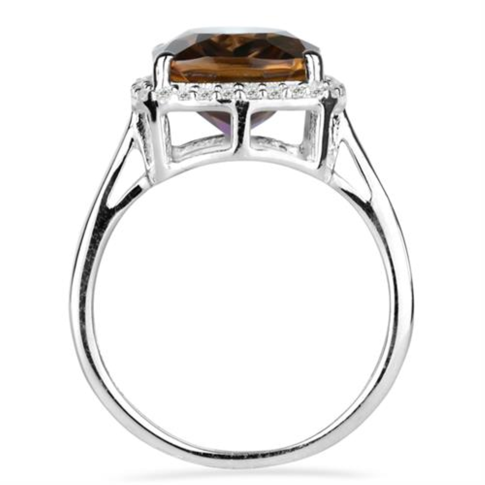 BUY STERLING SIVER SYNTHETIC AMETRINE GEMSTONE BIG STONE RING
