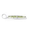BUY NATURAL PERIDOT GEMSTONE STYLISH CLUSTER PENDANT IN STERLING SILVER
