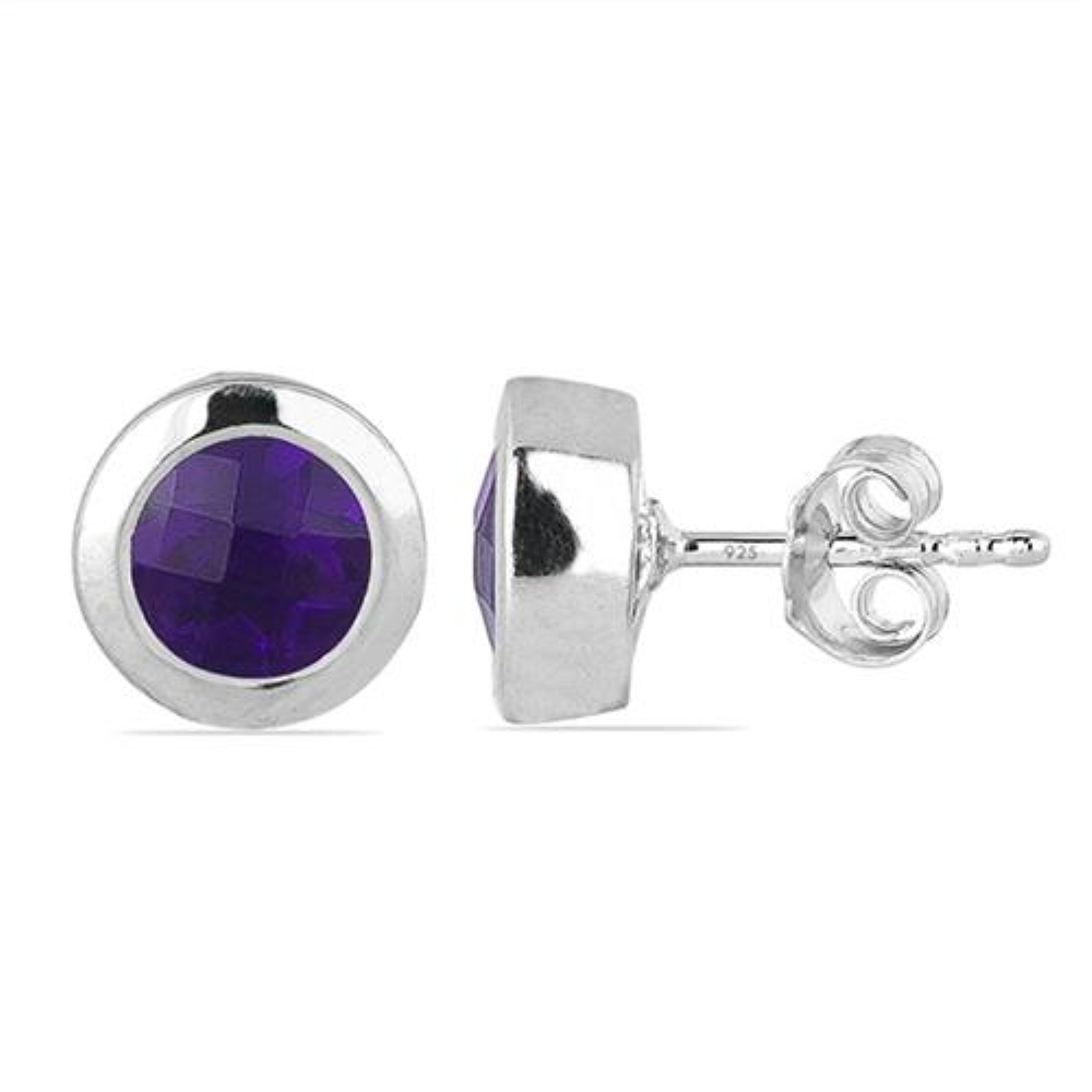BUY NATURAL GARNET GEMSTONE EARRINGS IN 925 SILVER