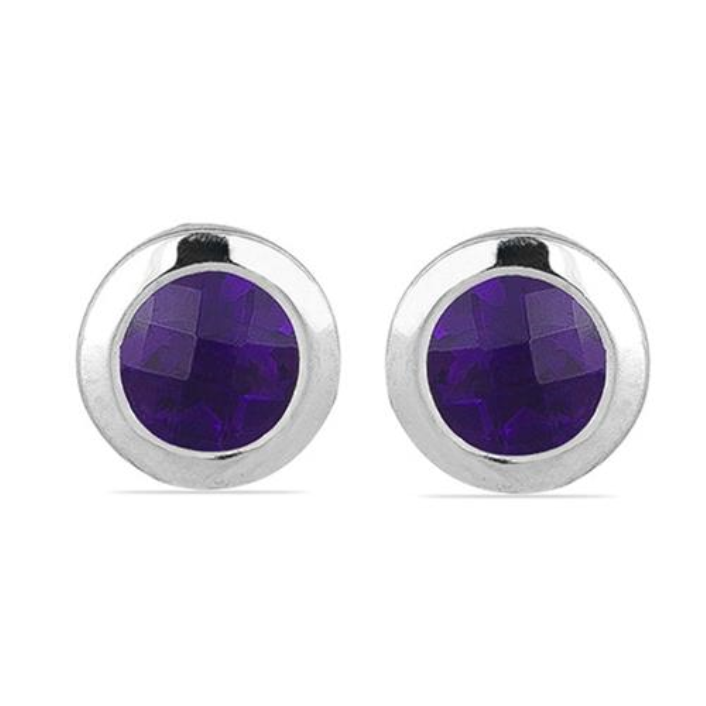 BUY NATURAL GARNET GEMSTONE EARRINGS IN 925 SILVER