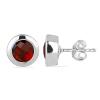 BUY NATURAL GARNET GEMSTONE EARRINGS IN 925 SILVER