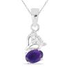 BUY REAL CITRINE GEMSTONE CLASSIC PENDANT IN STERLING SILVER