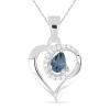 BUY NATURAL GARNET GEMSTONE CLASSIC PENDANT IN STERLING SILVER