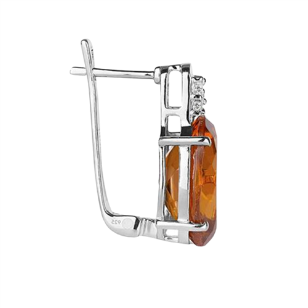 BUY STERLING SILVER NATURAL NANO ZULTANITE BIG GEMSTONE EARRINGS