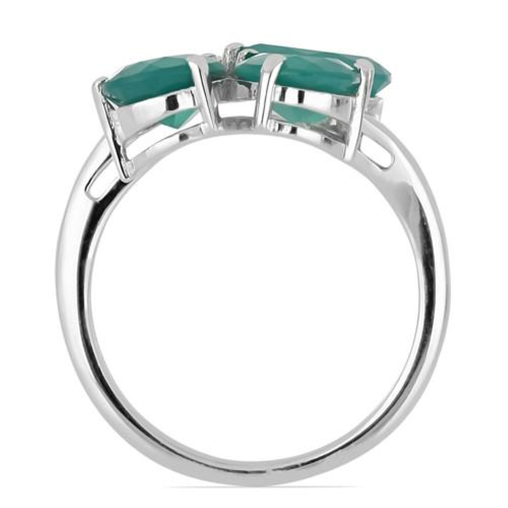 BUY REAL GREEN ONYX GEMSTONE RING IN 925 SILVER
