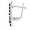 BUY REAL GARNET GEMSTONE CLUSTER STYLISH EARRINGS IN 925 SILVER – JEWELPIN