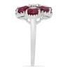 BUY 925 SILVER NATURAL GLASS FILLED RUBY MULTI GEMSTONE RING