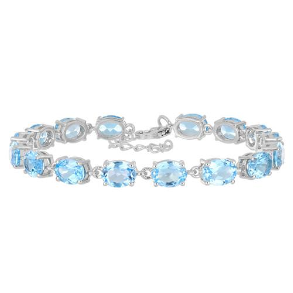REAL LEMON TOPAZ GEMSTONE BRACELET IN 925 SILVER 