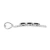 BUY STERLING SILVER  BLACK SAPPHIRE GEMSTONE PENDANT