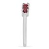 BUY NATURAL GLASS FILLED RUBY GEMSTONE RING IN STERLING SILVER