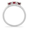 BUY NATURAL GLASS FILLED RUBY GEMSTONE RING IN STERLING SILVER