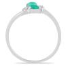 BUY NATURAL EMERALD GEMSTONE STYLISH RING IN 925 SILVER