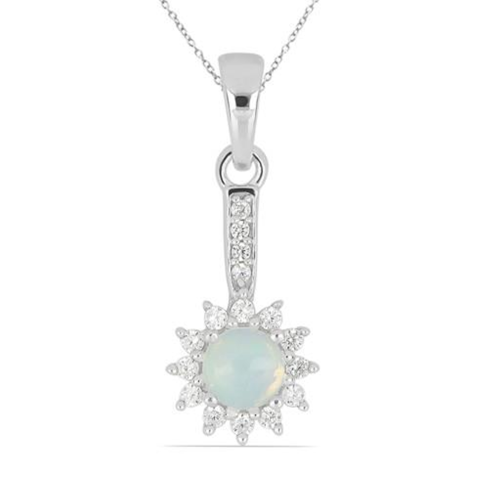 BUY STERLING SILVER NATURAL GARNET GEMSTONE  PENDANT