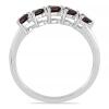 BUY GENUINE GARNET MULTI GEMSTONE STYLISH RING IN STERLING SILVER