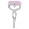 BUY 925 SILVER NATURAL ROSE QUARTZ GEMSTONE BIG STONE RING