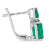 BUY REAL GREEN ONYX GEMSTONE EARRINGS IN STERLING SILVER