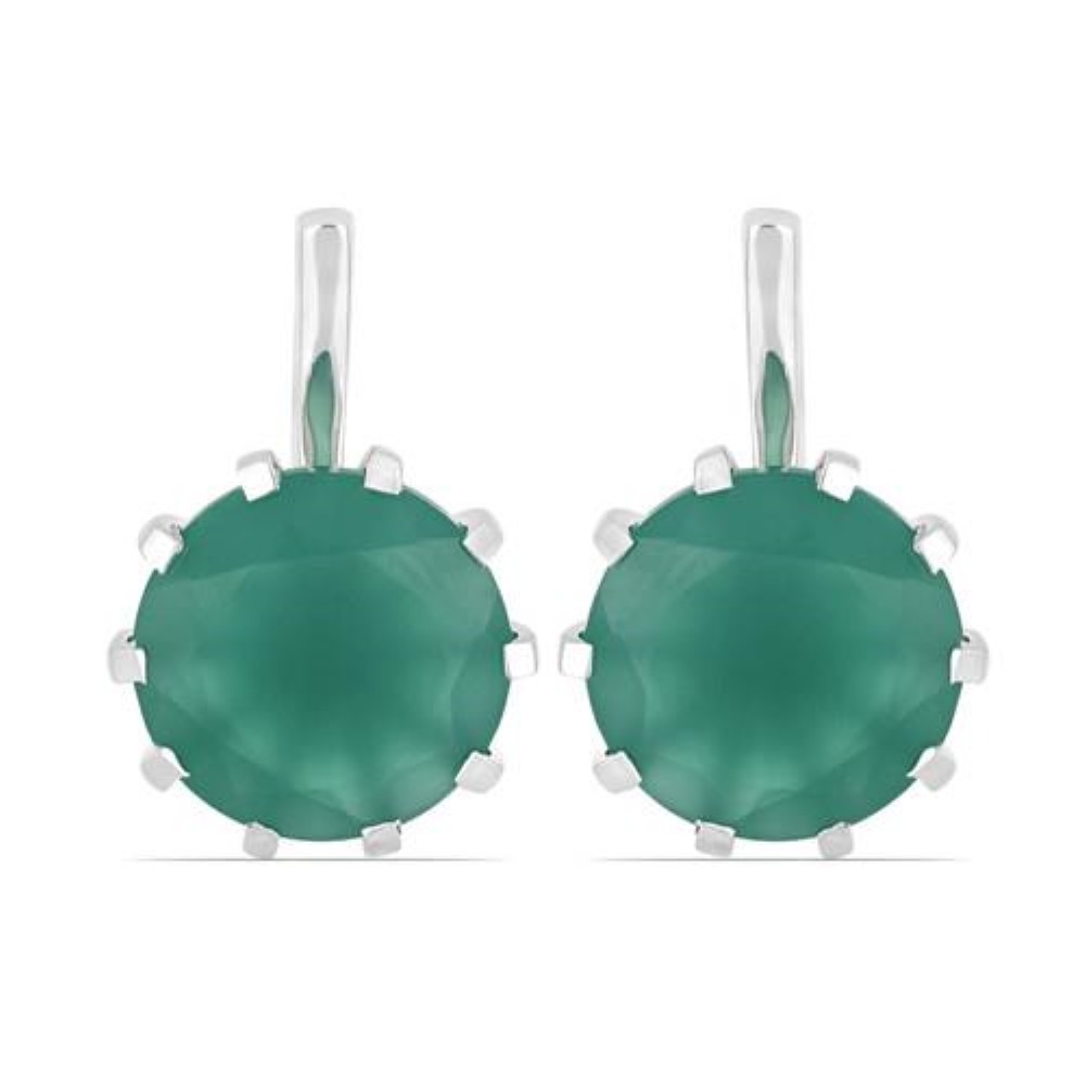 BUY STERLING SILVER NATURAL ROSE QUARTZ GEMSTONE BIG STONE EARRINGS