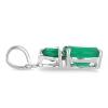 BUY NATURAL GREEN ONYX GEMSTONE PENDANT IN 925 SILVER