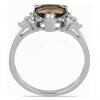 BUY STERLING SILVER NATURAL SMOKY GEMSTONE CLASSIC RING