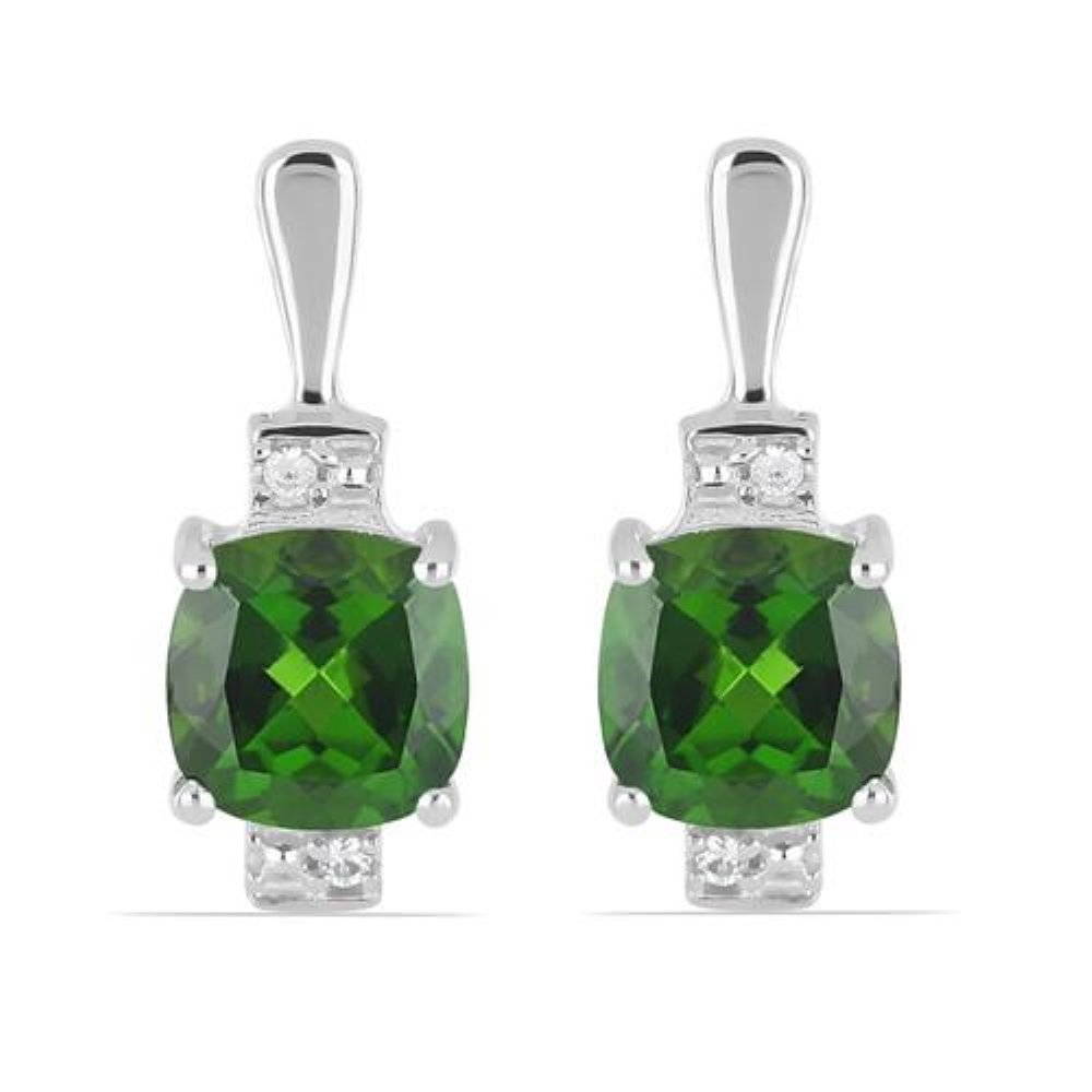 BUY STERLING SILVER NATURAL LEMON TOPAZ GEMSTONE CLASSIC EARRINGS