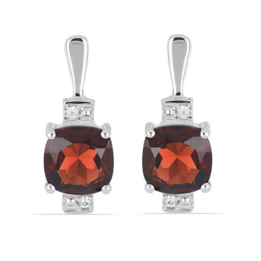 BUY STERLING SILVER NATURAL LEMON TOPAZ GEMSTONE CLASSIC EARRINGS