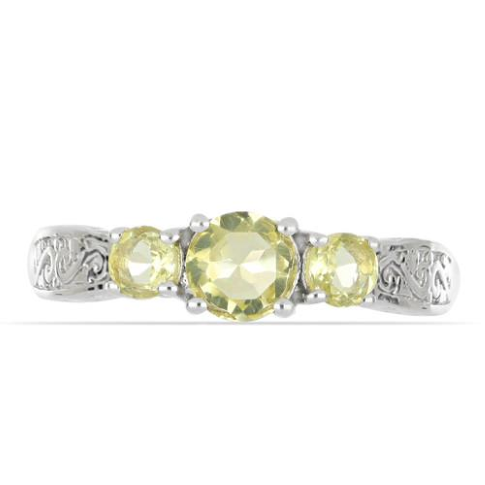 BUY 925 SILVER BRAZILIAN CITRINE GEMSTONE RING