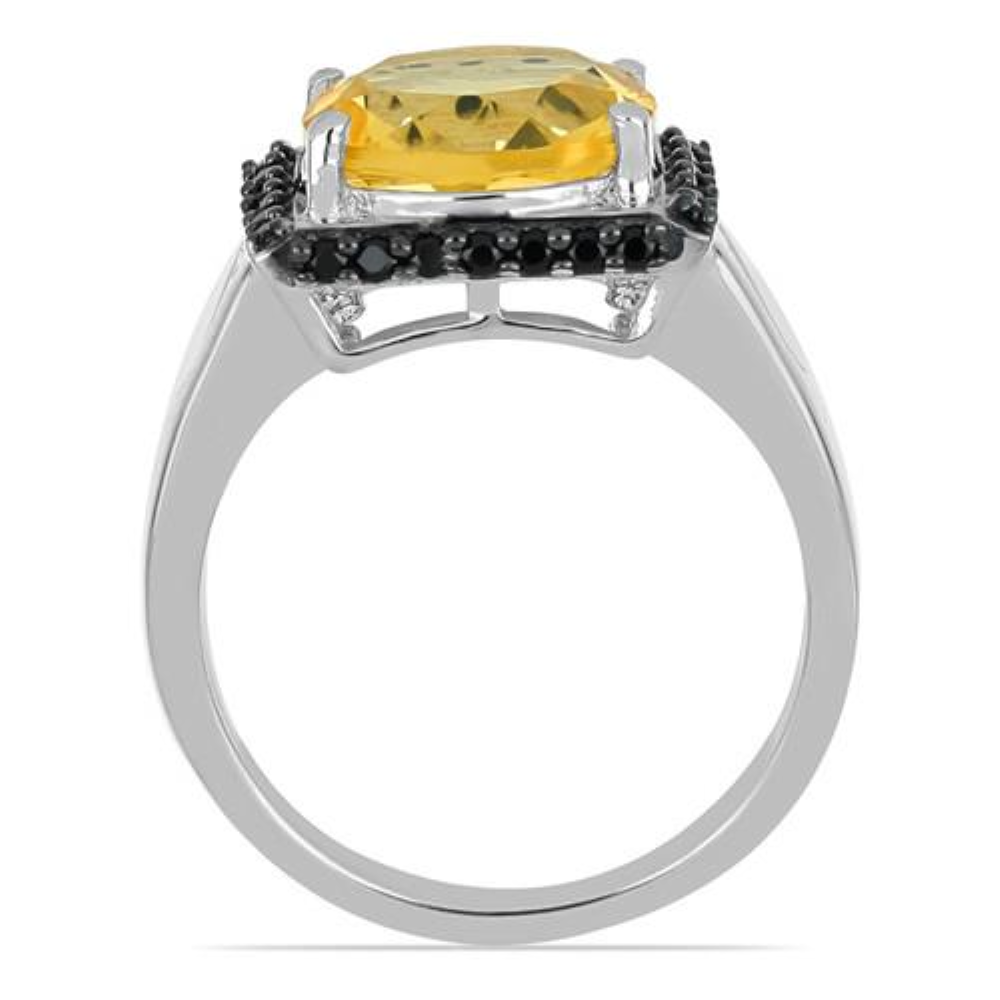 BUY BRAZILIAN CITRINE GEMSTONE BIG STONE RING IN STERLING  SILVER