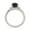 BUY NATURAL STAR SAPPHIRE GEMSTONE HALO RING IN 925 SILVER
