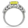 BUY 925 SILVER NATURAL LEMON TOPAZ GEMSTONE BIG STONE RING