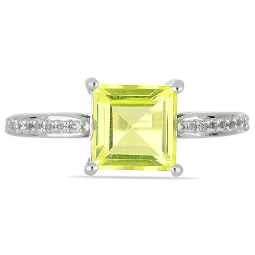 BUY 925 SILVER NATURAL LEMON TOPAZ GEMSTONE BIG STONE RING