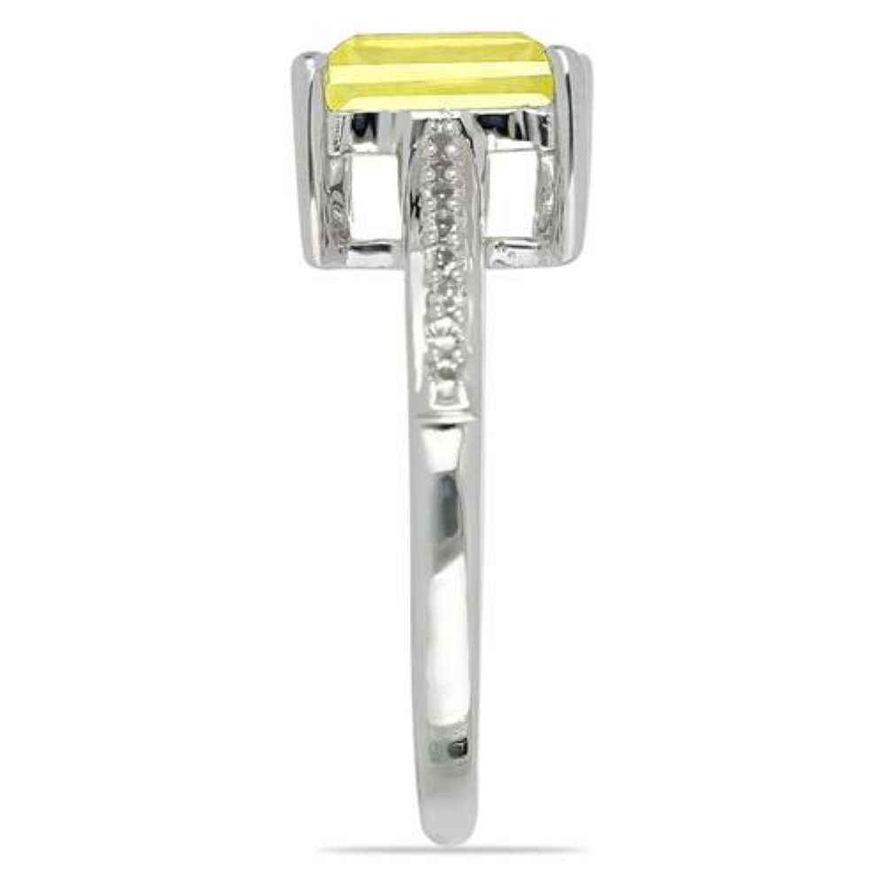 BUY 925 SILVER NATURAL LEMON TOPAZ GEMSTONE BIG STONE RING