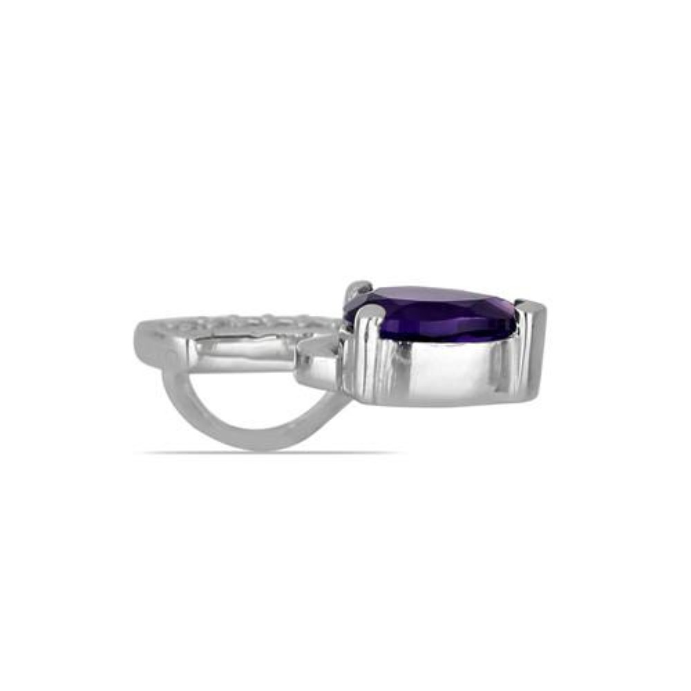 BUY REAL IOLITE GEMSTONE CLASSIC PENDANT IN 925 SILVER