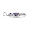 BUY AFRICAN AMETHYST GEMSTONE CROSS PENDANT IN 925 SILVER