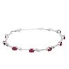 925 STERLING SILVER NATURAL BLUE KYANITE GEMSTONE BRACELET