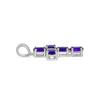 BUY REAL AFRICAN AMETHYST GEMSTONE CROSS PENDANT IN 925 SILVER