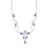 BUY STYLISH NATURAL CHROME DIOPSIDE GEMSTONE NECKLACE IN 925 SILVER