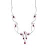BUY STYLISH NATURAL CHROME DIOPSIDE GEMSTONE NECKLACE IN 925 SILVER