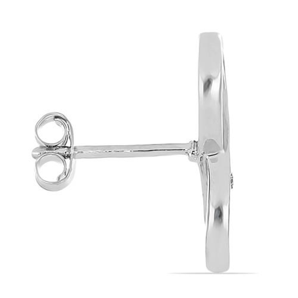 BUY 925 SILVER WHITE DIAMOND DOUBLE CUT GEMSTONE STYLISH EARRINGS