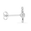 BUY 925 SILVER NATURAL WHITE DIAMOND DOUBLE CUT GEMSTONE FLORAL EARRINGS